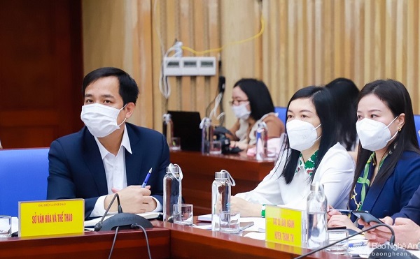 Đoàn công tác Bộ Văn hóa, Thể thao và Du lịch làm việc với lãnh đạo tỉnh Nghệ An.